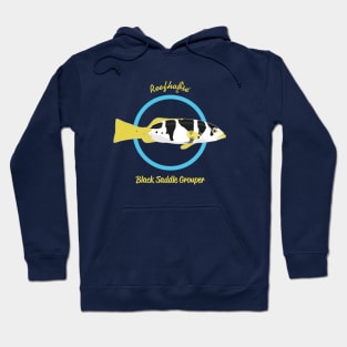 Black Saddle Grouper Hoodie